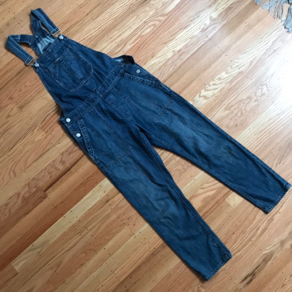 Gap lightweight soft denim overalls XS